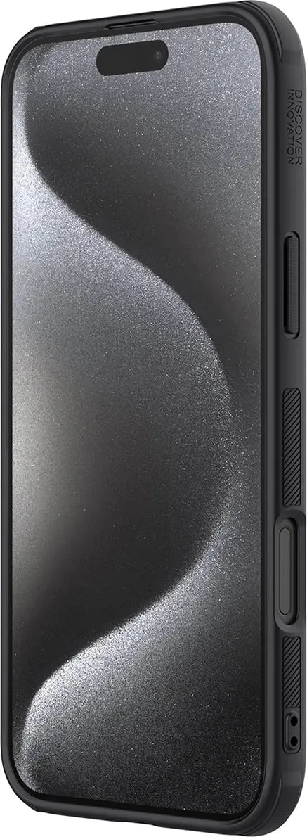 Mbështjellës Nillkin Super Frosted Shield Pro për iPhone 16 Pro, i zi - 5