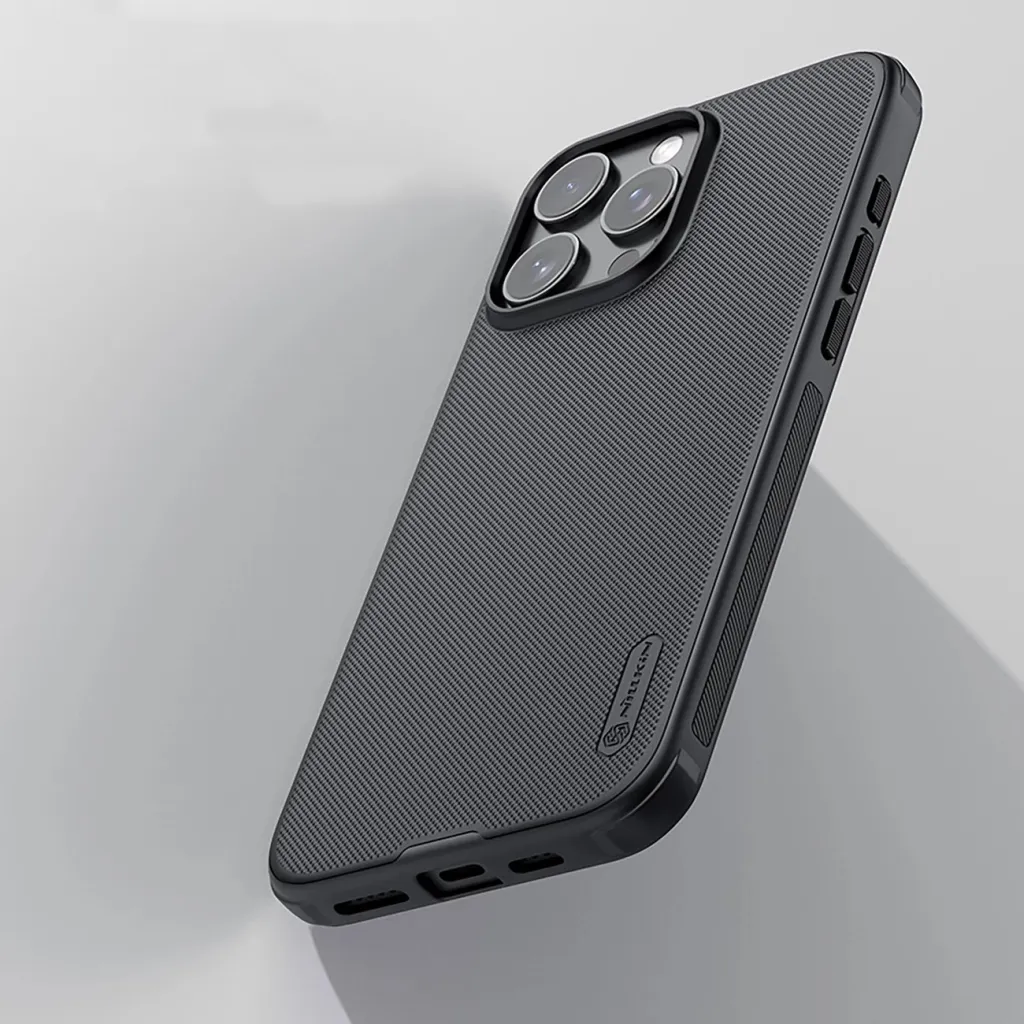Mbështjellës Nillkin Super Frosted Shield Pro për iPhone 16 Pro, i zi - 7
