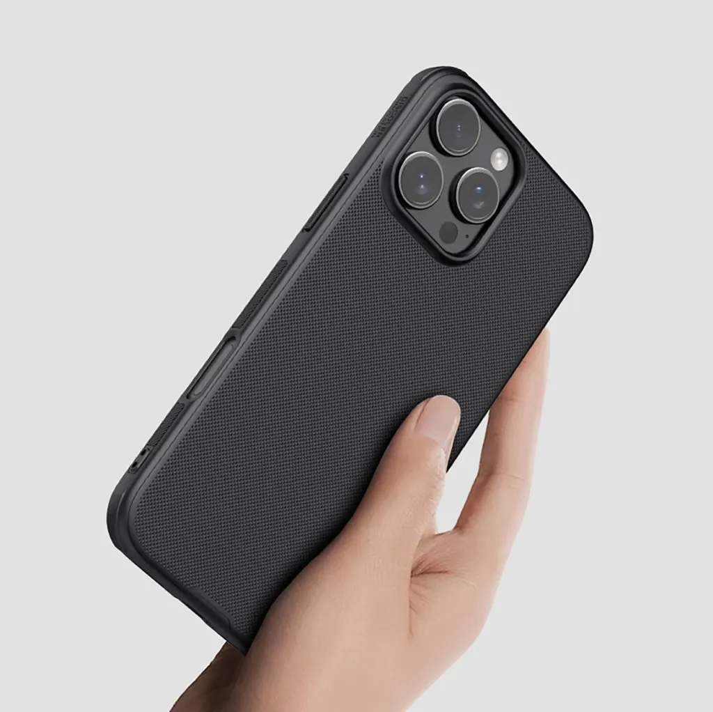 Mbështjellës Nillkin Super Frosted Shield Pro për iPhone 16 Pro, i zi - 9