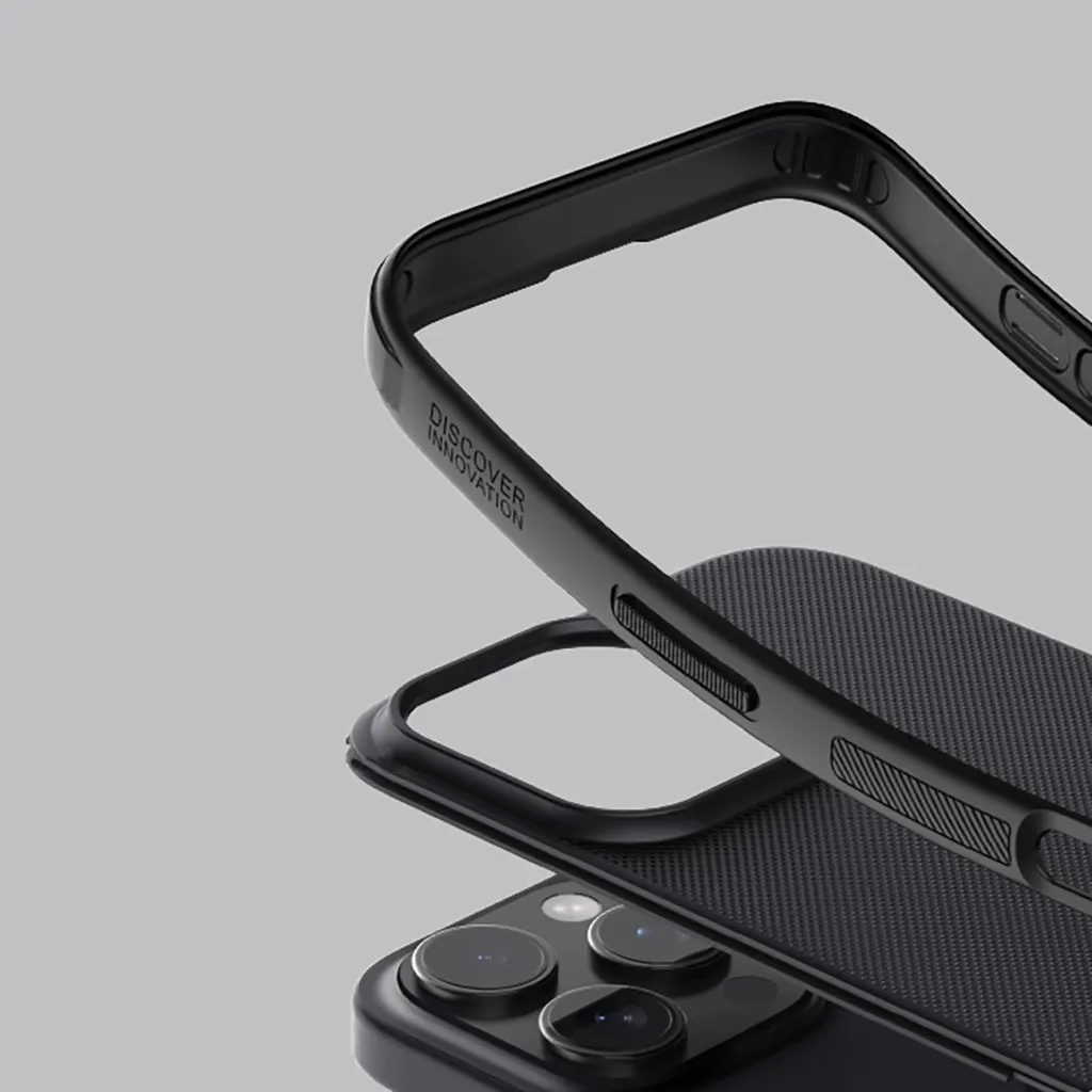 Mbështjellës Nillkin Super Frosted Shield Pro për iPhone 16 Pro, i zi - 10