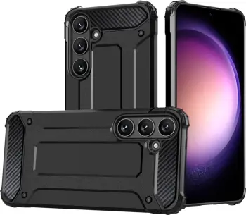 Mbështjellës Hurtel Hybrid Armor për Samsung Galaxy S24+, i zi