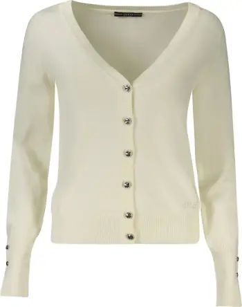 Xhemper femra GUESS JEANS, të bardhë