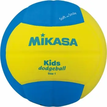 Top volejbolli për fëmijë Mikasa, kaltër-verdhë