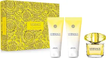Set Eau de Toilette për femra Versace Yellow Diamond, 50ml + balsam trupi 50ml + xhel dushi 50ml