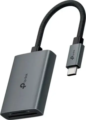 Adapter kartash TP-Link UA430C, USB-C në SD dhe microSD, USB 3.0, gri