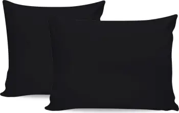Set këllëfësh jastëku (2 copë), ngjyrë e zezë, L'essentiel