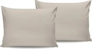 Set jastëkësh sateni (2 copë), ngjyrë krem, L'essentiel