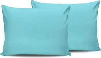 Set këllëfësh jastëku (2 copë), ngjyrë turquoise, L'essentiel