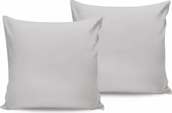 Set këllëfësh jastëku satin, 2 copë, ngjyrë gri e çelët, L'essentiel