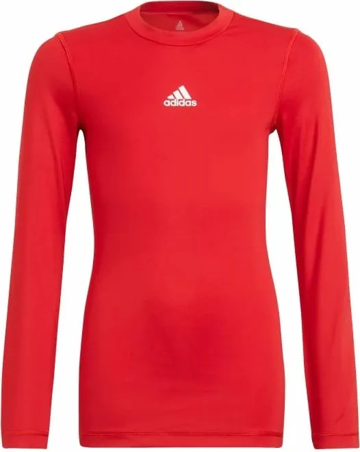 Maicë adidas Techfit Compression për fëmijë, e kuqe - 1