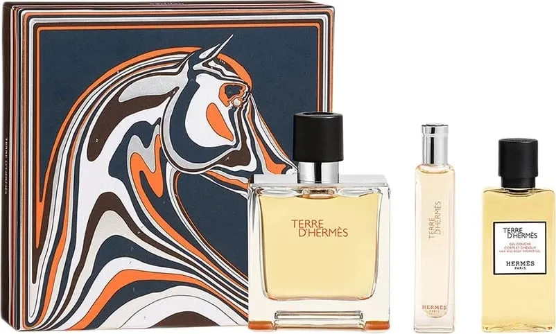 Eau de Parfum set për meshkuj Hermes Terre d’Hermès, 75ml + 15ml + 40ml - 1