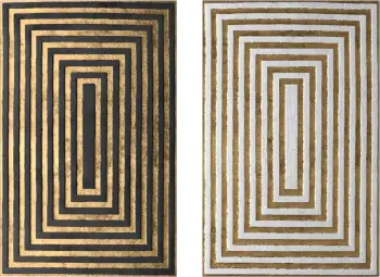 Pikturë muri set 2 copë, seri GOBI, kanavacë e printuar, 45x2.8x70cm (x2)