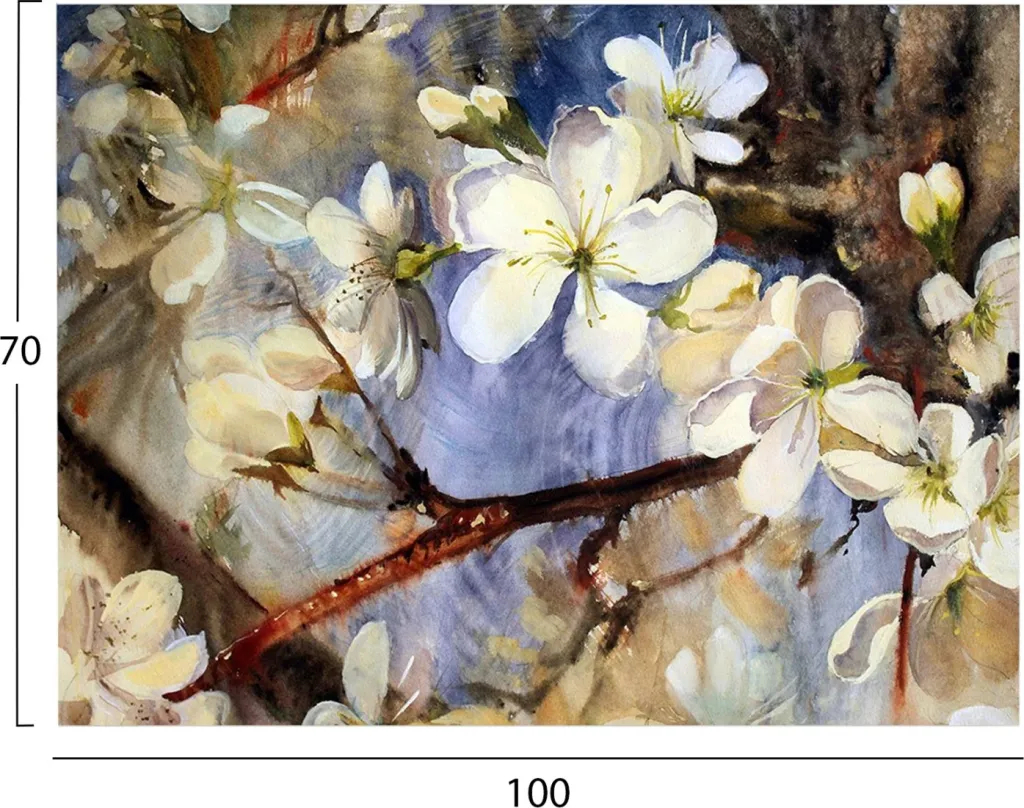 Pikturë muri GOBI, kanavacë e printuar, 100x3x70cm - 3