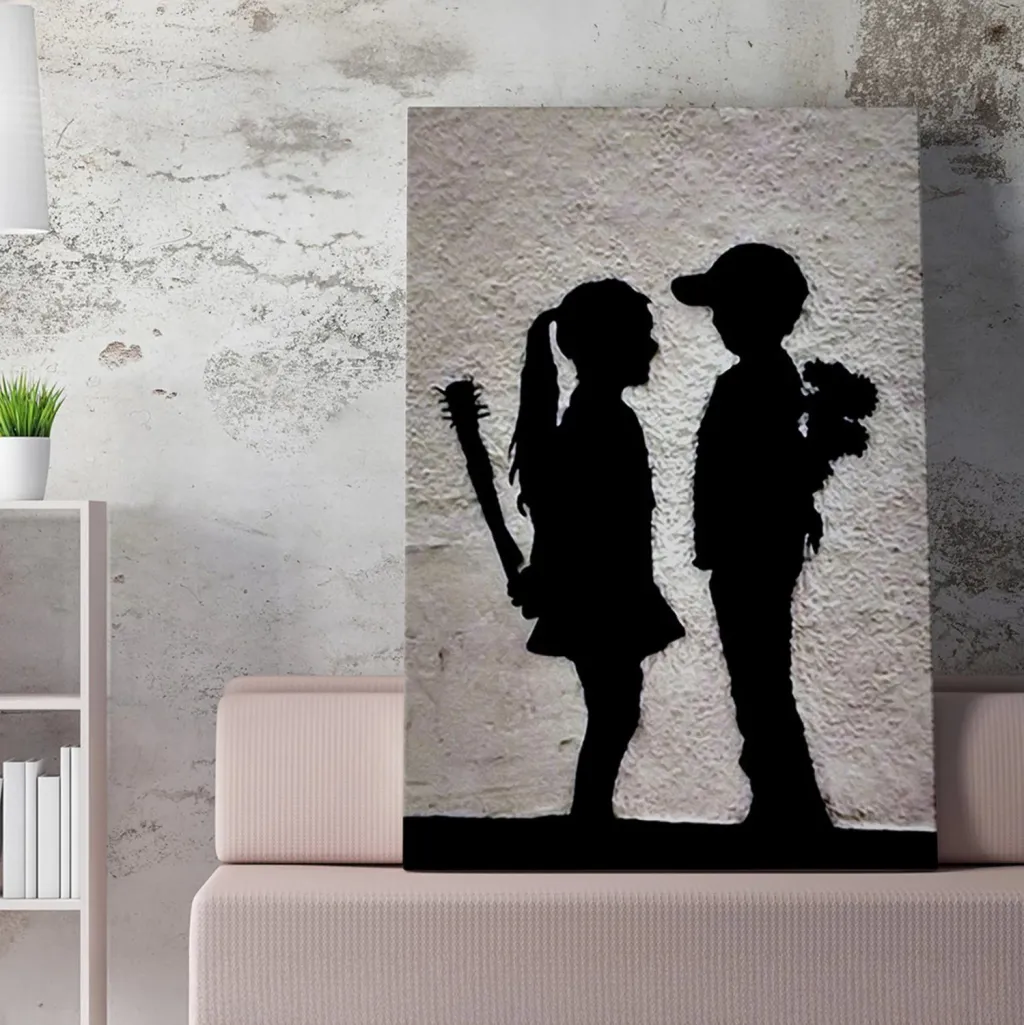 Pikturë muri GOBI, kanavacë e printuar, 50x3x70cm - 2