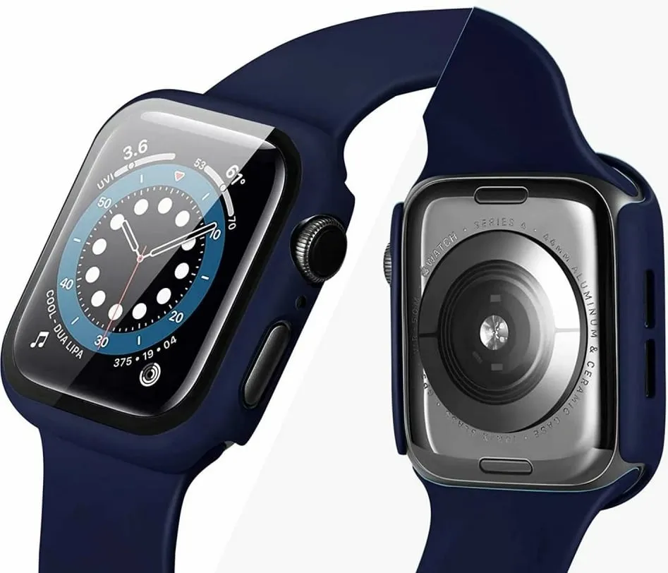 Mbrojtëse ekrani Tech-Protect Defense360 për Apple Watch 4/5/6/SE 44mm, xham i fortifikuar, e zezë - 3