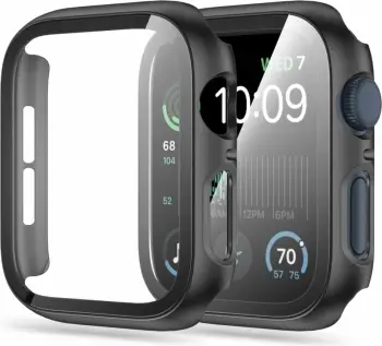 Mbrojtëse ekrani Tech-Protect Defense360 për Apple Watch 4/5/6/SE 44mm, xham i fortifikuar, e zezë