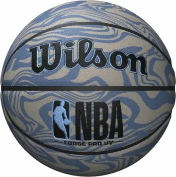 Top basketbolli Wilson NBA Forge Pro UV WZ2010801XB, madhësia 7, lëkurë kompozite, gri