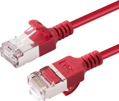Kabllo rrjeti MicroConnect CAT6A U-FTP Slim, 0.5m, LSZH, gri - 1