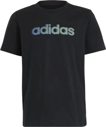 Bluzë sportive fëmijësh adidas Lin GT Tee Jr IB9138, e zezë