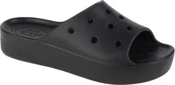 Shapka platformë Crocs Classic Platform Slide W 208180-100, për femra, e bardhë