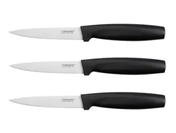 Set thika Fiskars, për çdo përdorim, 3 copë, zezë