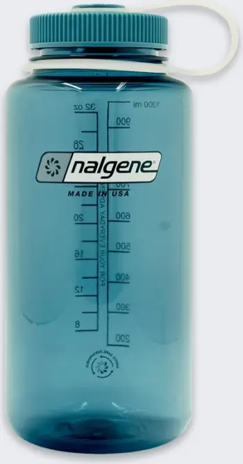 Shishe uji Nalgene Wide Mouth, 1000 ml, e kaltër