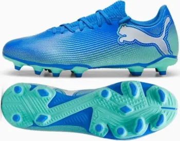 Këpucë futbolli Puma FUTURE 7 Play 107939-01, FG AG, për meshkuj, të kaltra