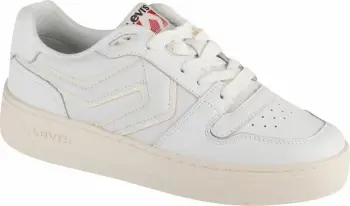 Këpucë për femra Levi's Glide SLW 235895-1948-51, lëkurë natyrale, të bardha