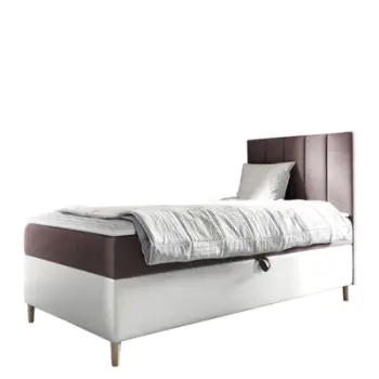 Shtrat kontinental 90x200 JUNIOR MAJA 1, bardhë/ kaftë