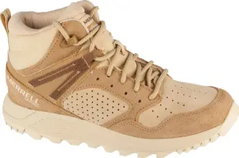 Këpucë femrash Merrell Wildwood Mid Leather WP W, të papërshkueshme nga uji, bezhë