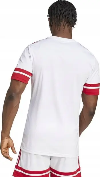 Bluzë sportive adidas Squadra 25 M JG5829, poliester 100% i ricikluar, teknologji Aeroready, e bardhë
