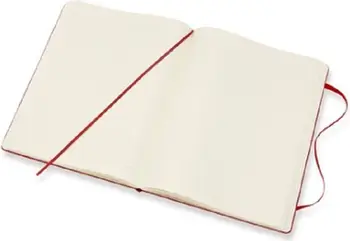 Fletore Moleskine Classic XL, me vija, 19x25 cm, e kuqe
