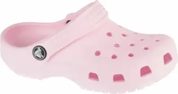 Sandale për fëmijë Crocs Classic Clog Jr 206991 6ZW, Croslite, rrip i pasëm, rozë