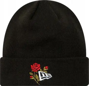 Kapelë beanie New Era Rose Icon Cuff Knit 60580728, akrilik, unisex, e zezë