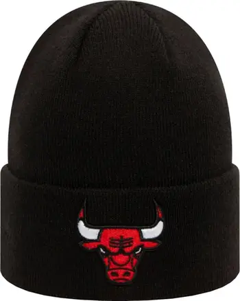 Kape New Era Chicago Bulls Cuff 12156075, pambuk poliester, e zezë