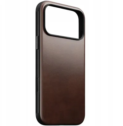 Mbrojtëse telefoni Nomad Modern Leather Case, për iPhone 17 Pro Max, lëkurë Horween, kafe - 1