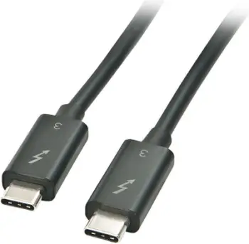 Kabllo Lindy USB-C - USB-C, 1m, e zezë