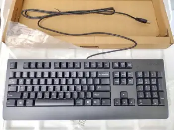 Tastierë Lenovo Keyboard, me kabllo, US, e zezë