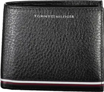 Portofol për meshkuj Tommy Hilfiger, i zi
