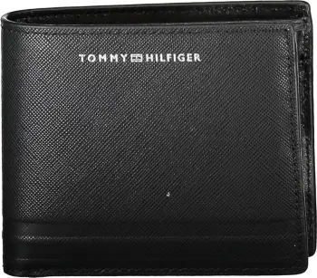 Portofol për meshkuj TOMMY HILFIGER, i zi