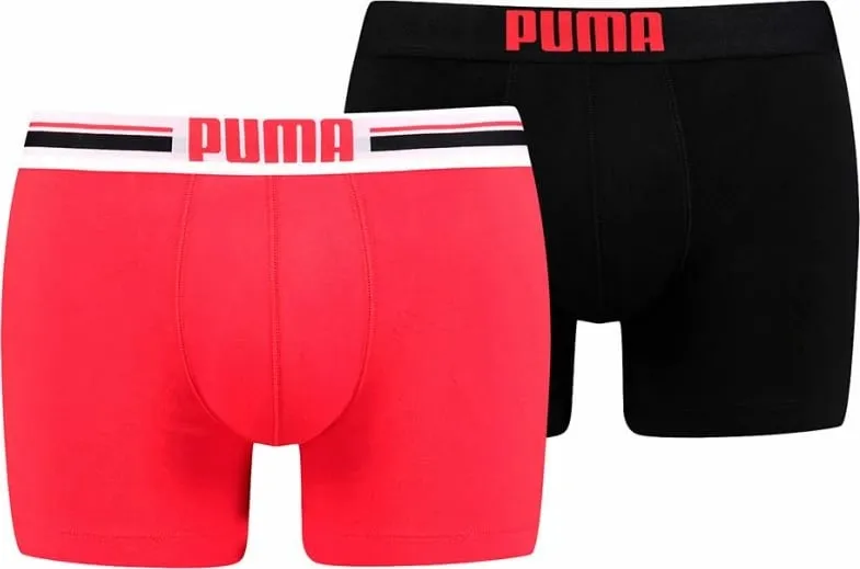 Të brendshme për meshkuj Puma, të zeza dhe të kuqe - 1