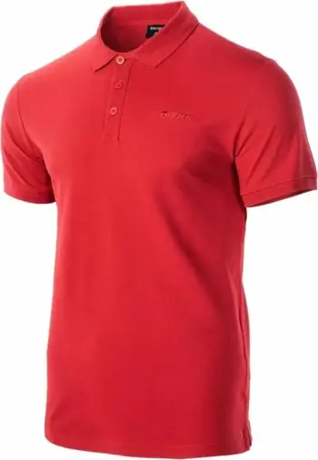 Bluzë polo Hi-Tec Romso M, 100% pambuk, e kuqe