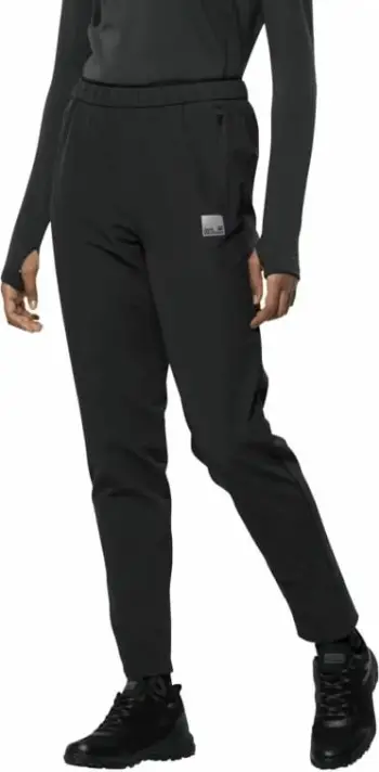 Pantallona për femra Jack Wolfskin, të zeza