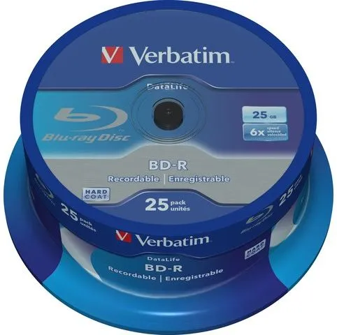 Disqe Verbatim BD-R, 6x, 25GB, 25 copë - 1