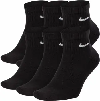 Çorape sportive Nike Everyday Cushion Ankle SX7669-010, set 6 palë, Dri FIT, të zeza