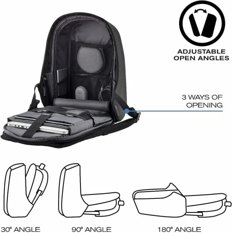 Çantë shpine XD Design Bobby Hero Small, 13.3", 11.5L, e zezë - 17