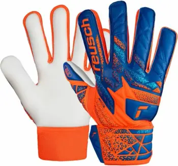 Doreza portieri Reusch Attrakt Starter Solid Finger Support Jr, për fëmijë, portokalli blu