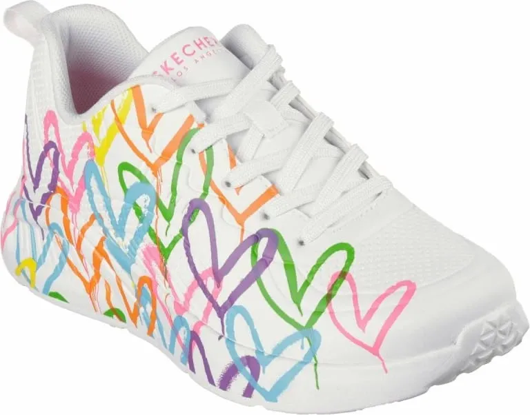 Atlete femra Skechers, të bardha - 1
