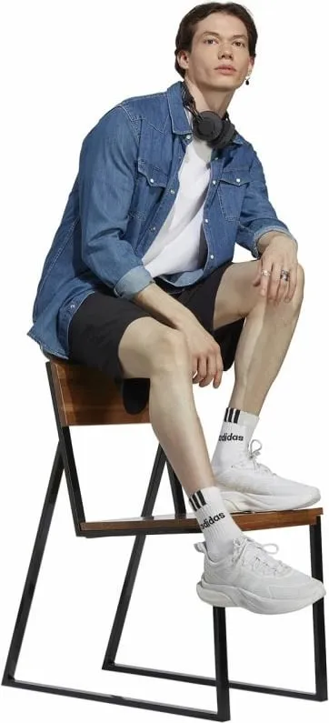 Shorce për meshkuj adidas, të zeza - 4