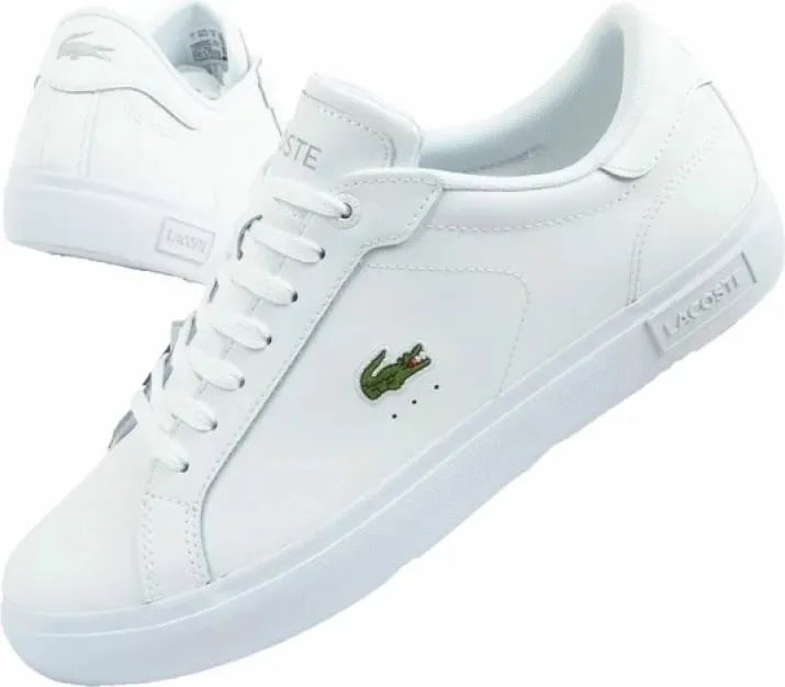 Këpucë për meshkuj Lacoste, të bardha - 1